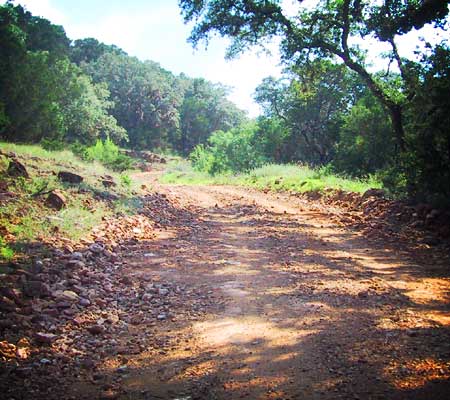 after about 7 miles, the road was like this