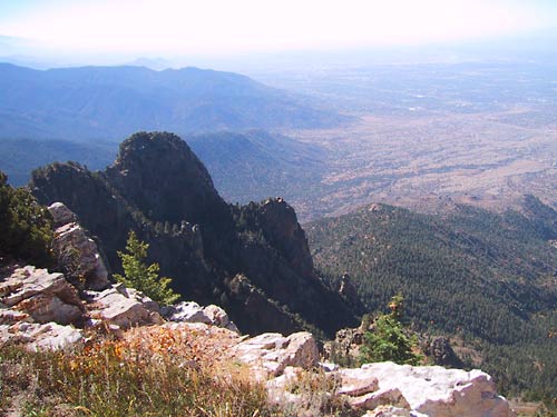 This is the view from the top. Albuquerque is just to the right.