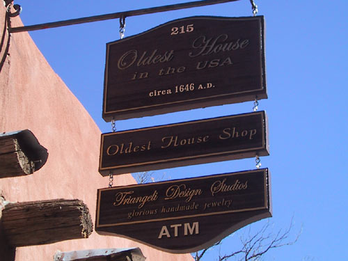 This is allegedly the Oldest House in the USA.

The Oldest House in the USA has an ATM.