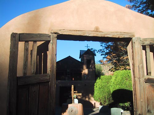 This is El Santuario de Chimayo. It is supposed to have healing powers.