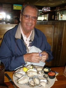 Bud Bud with his oysters