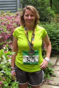 With my medal
