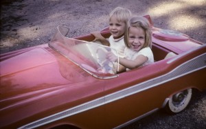 little red car
